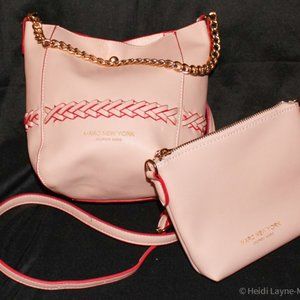 Andrew MARC NEW YORK Crossbody Chain Strap Bag L@@K Cosmetic Pouch Included